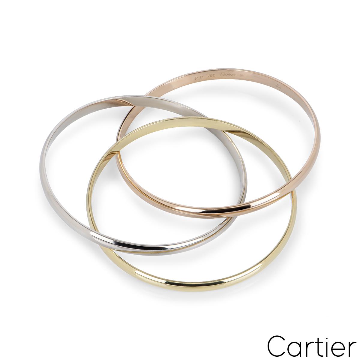 Cartier Tri-Colour Gold Trinity Bracelet Cartier B6013302